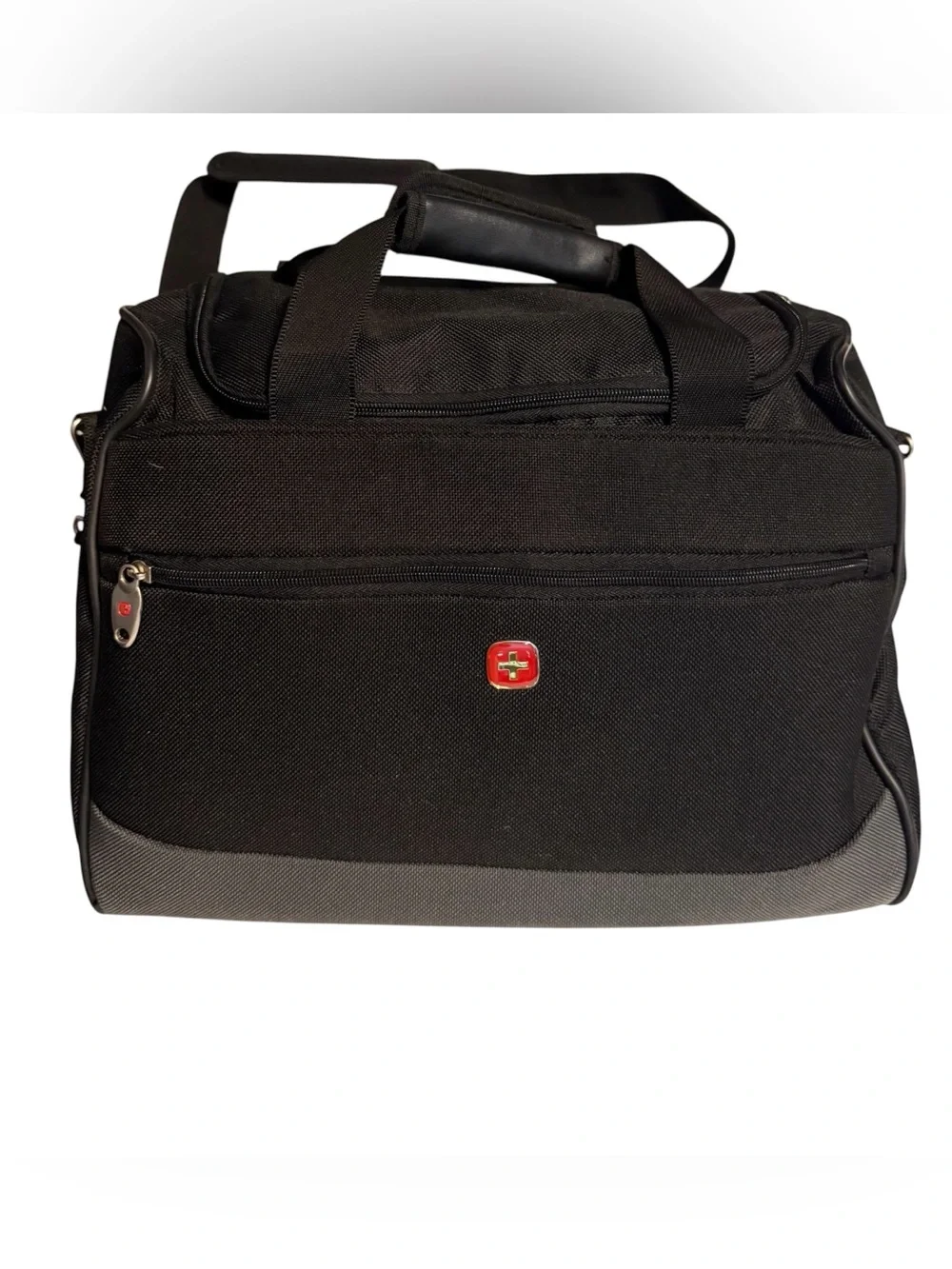 SwissGear Black Duffel Travel Bag Shoulder Strap